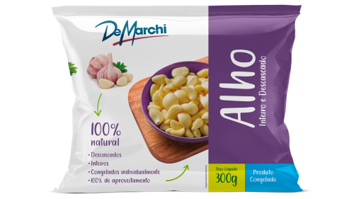 Alho Inteiro Descascado  IQF - 300g