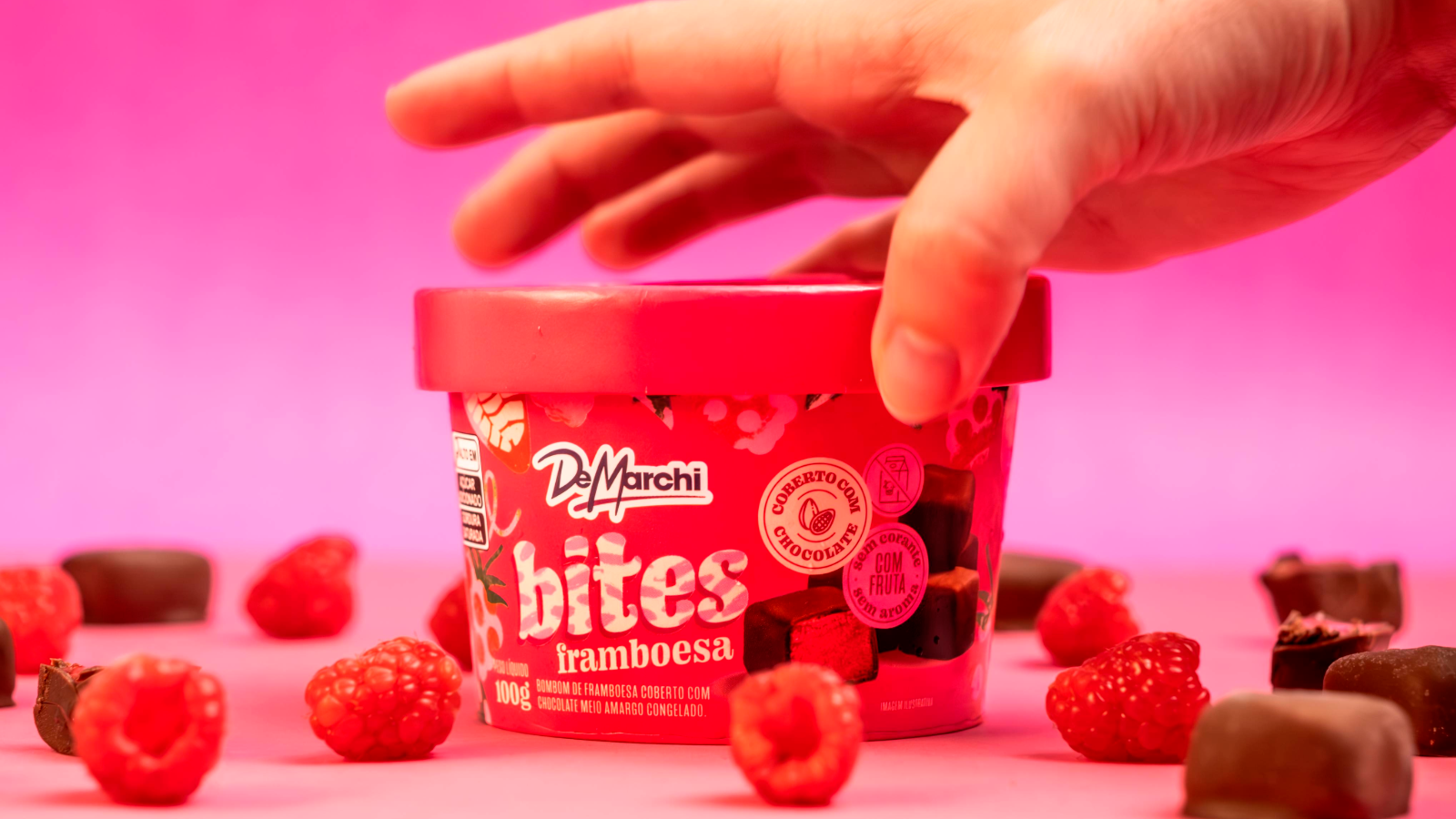 Bites de Framboesa De Marchi: pequenos no tamanho, gigante no sabor!