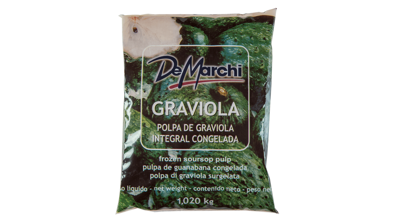 Polpa de Graviola Integral Congelada 1,020KG 6 UN
