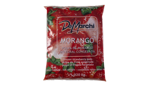 Polpa de Morango Integral Congelada 1,020KG - 6 UN