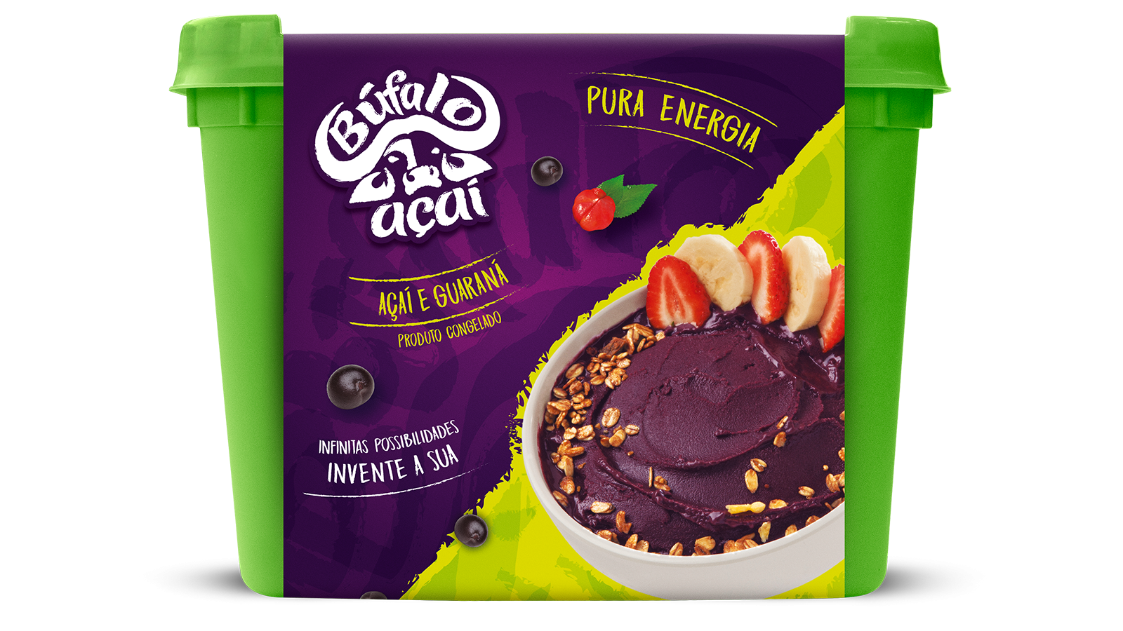 Açaí Búfalo Congelado 1,300kg cx 7,80kg