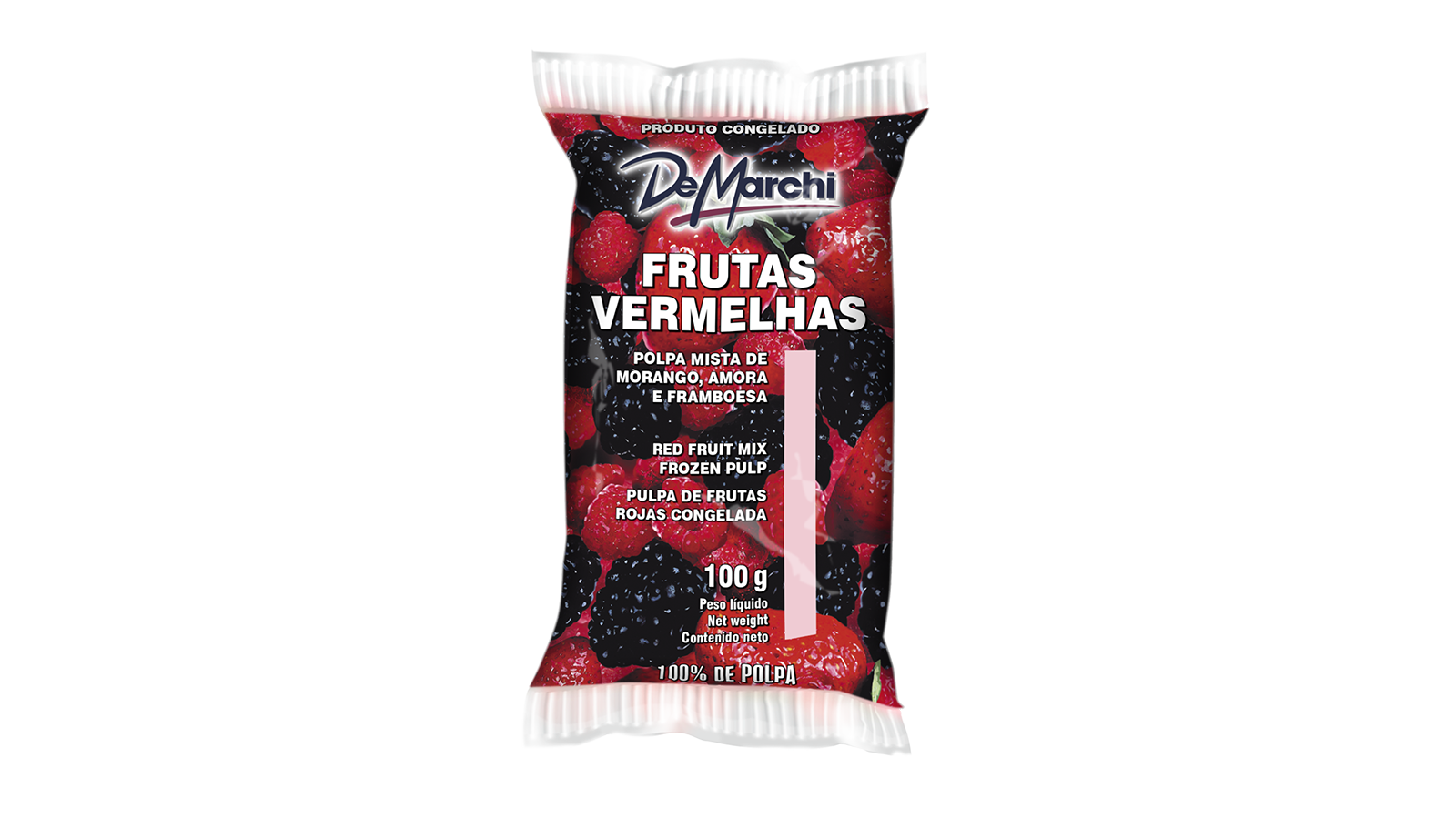 Polpa Mista de Frutas Vermelhas Congelada 100g