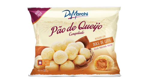 PÃO DE QUEIJO PRÉ-ASSADO TRADICIONAL COM DOCE DE LEITE DM 300G