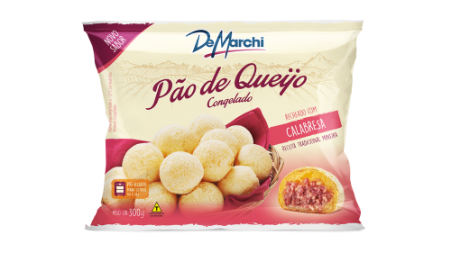 PÃO DE QUEIJO PRÉ-ASSADO TRADICIONAL COM CALABRESA DM 300G