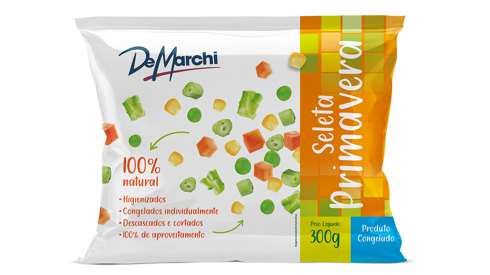 Seleta Primavera não cozida Congelada DM 300G 20 PCT CX 6KG