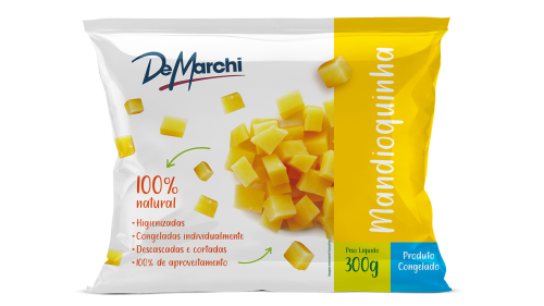 Mandioquinha não cozida Congelada DM 300G 20 PCT CX 6KG