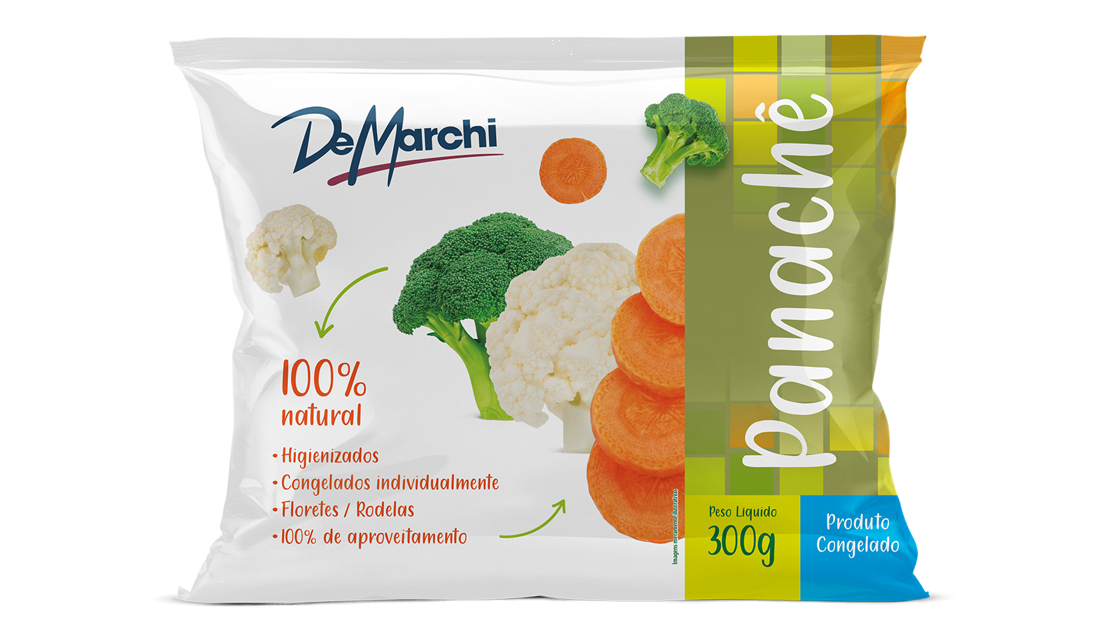 Seleta Panachê não cozida Congelada DM 300G 20 PCT CX 6KG