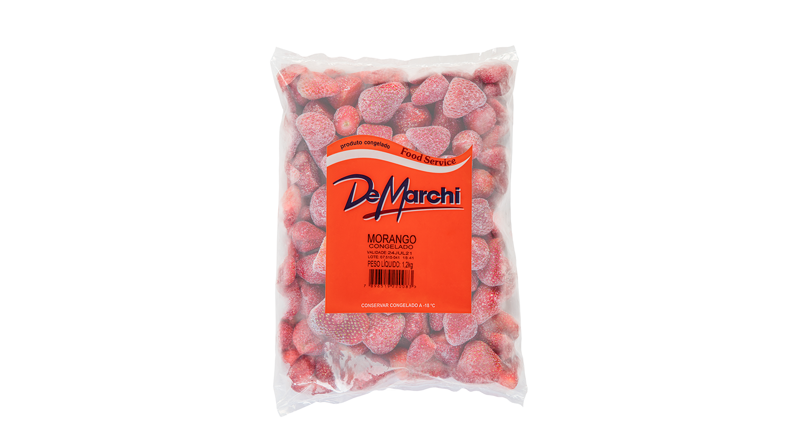 Morango Congelado IQF 1,020 kg CX 12,24KG