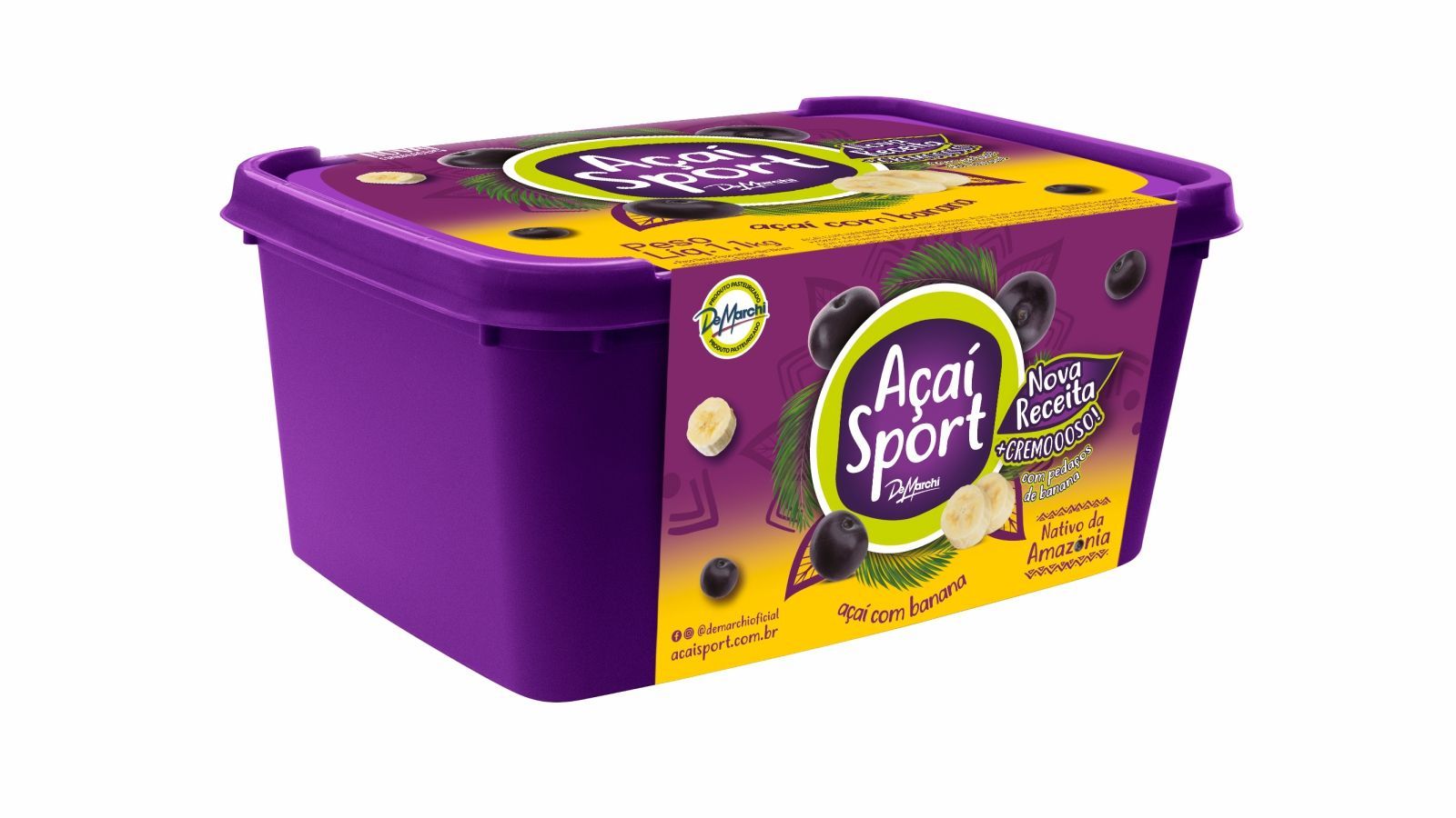 Açaí com Banana NG Congelado 1,1KG CX 6,6KG