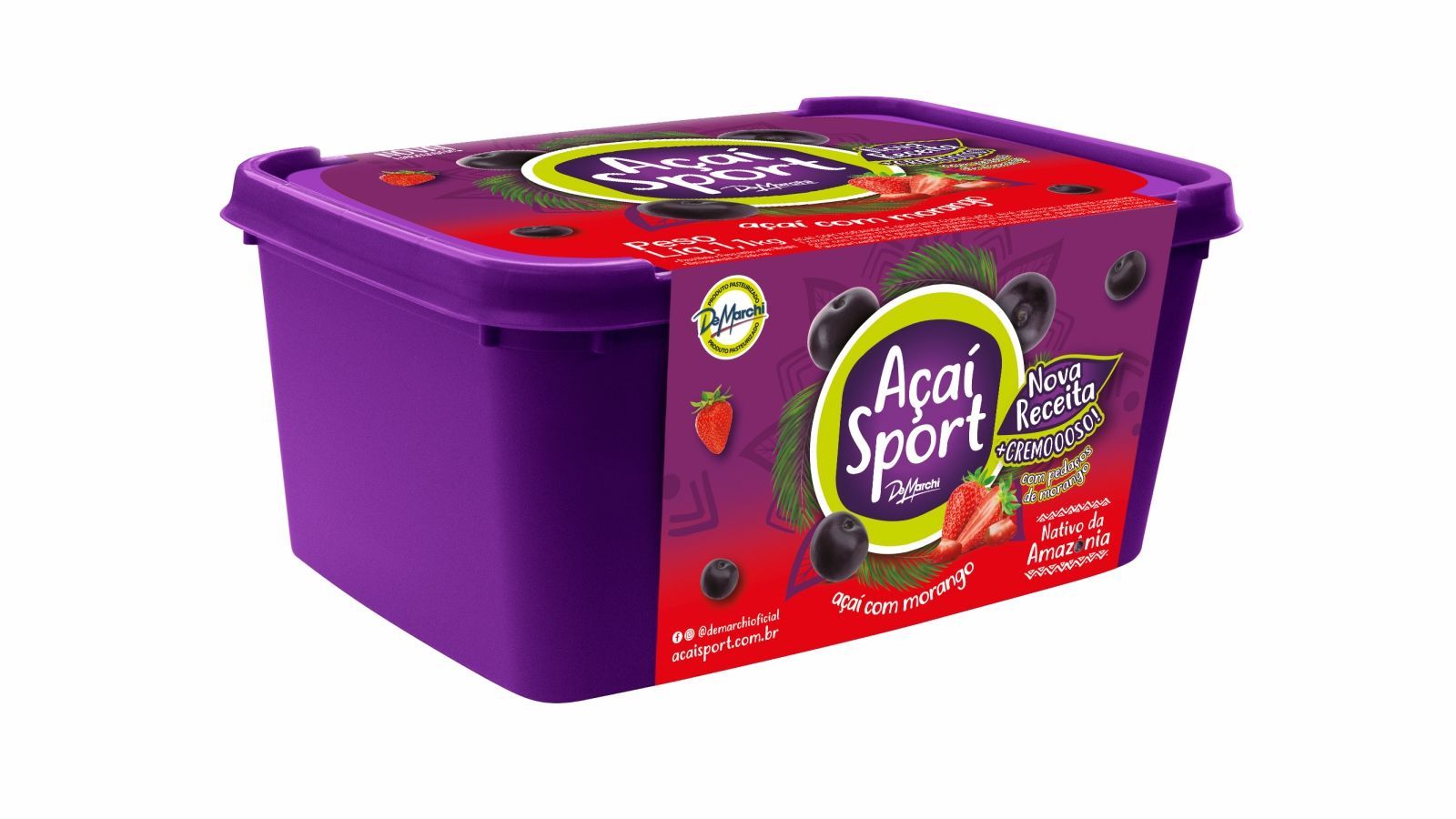 Açaí com Morango NG Congelado 1,1KG CX 6,6KG