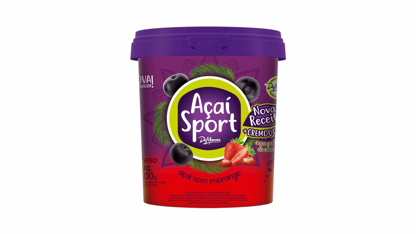 Açaí com Morango NG Congelado 400G CX 4,8KG