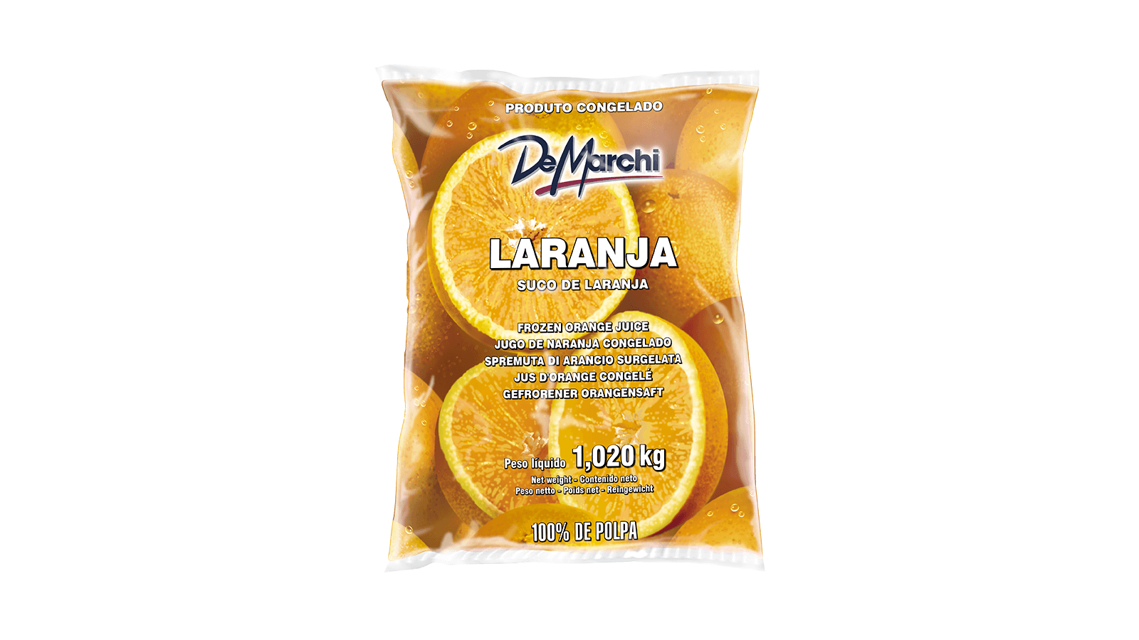 Suco de Laranja Integral Congelado 1,020KG - 6 UN