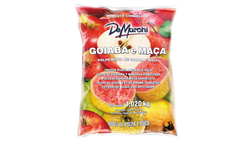 Polpa Mista de Goiaba e Maçã Congelada 1,020kg -  6 UN