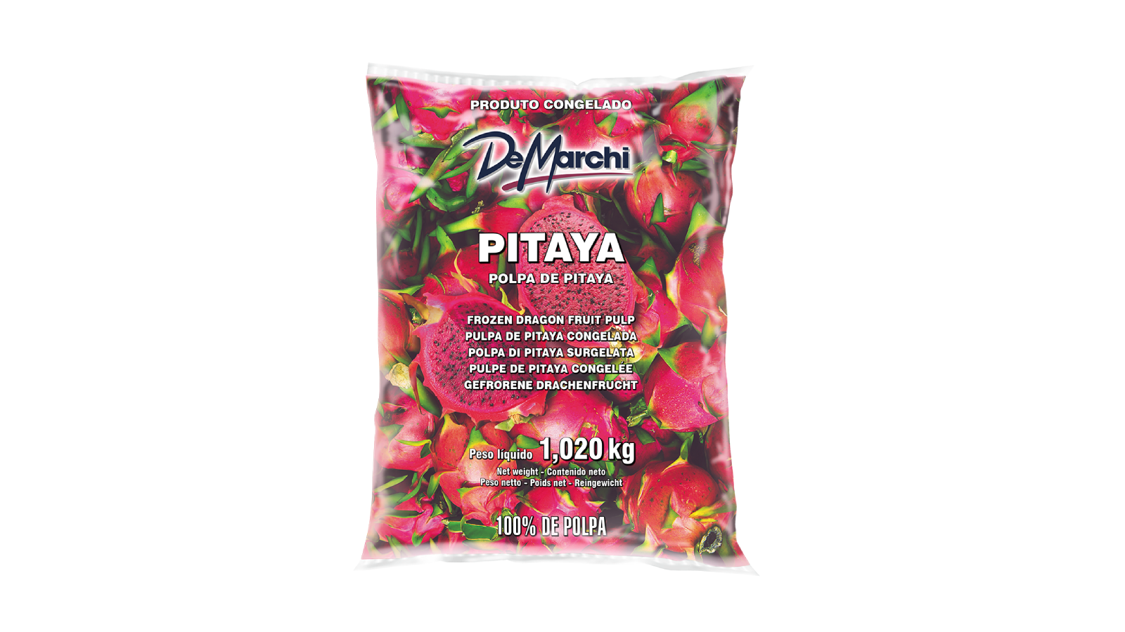 Polpa de Pitaya Integral Congelada  1,020 kg - 6 UN