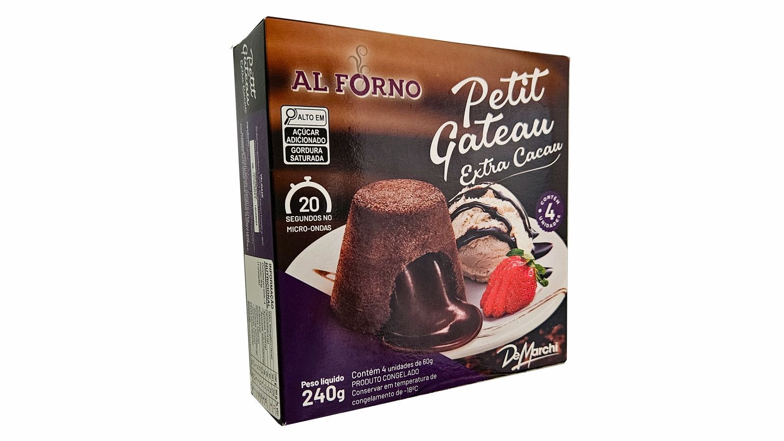 Petit Gateau Extra Cacau OC BDJ 4x60g ( 240x14)