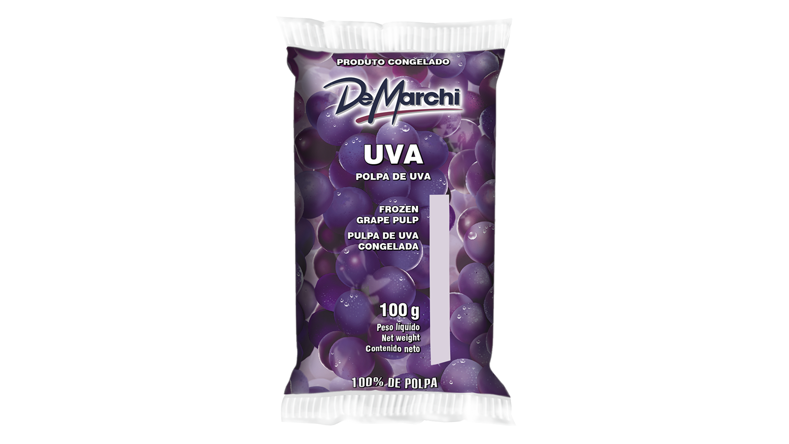 Polpa de Uva Integral Congelada 100g