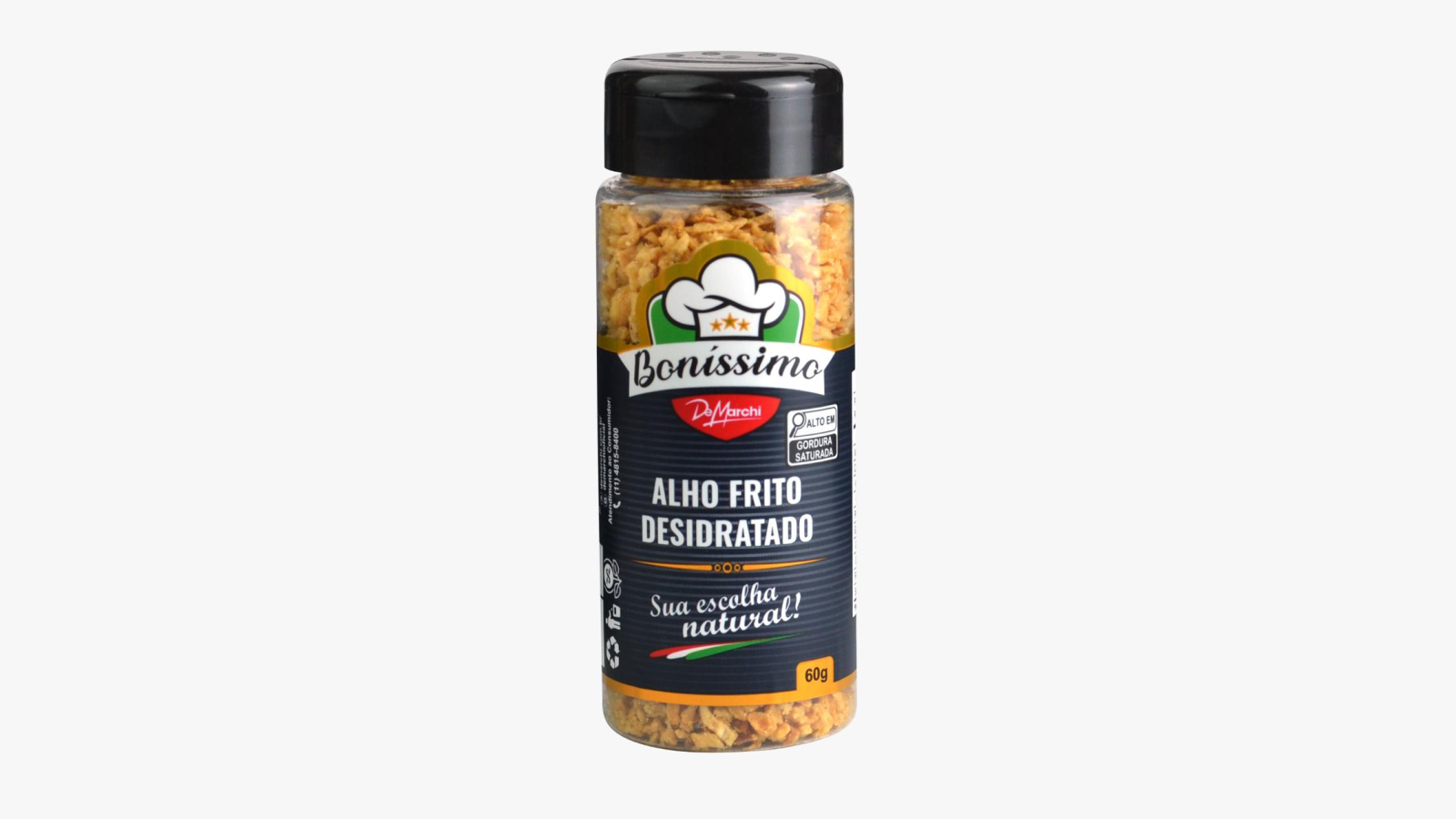 Alho Frito Desidratado Boníssimo 60g CX 30 UN 1,8kg