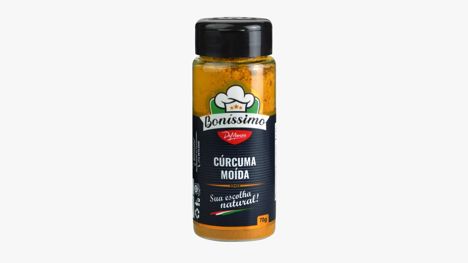 Cúrcuma Moída Boníssimo 70g CX 30 UN 2,1kg