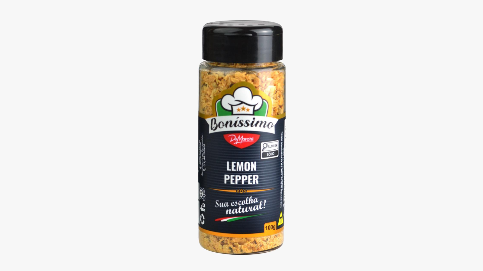 Lemon Pepper Bonissimo 100g CX 30 UN 3kg