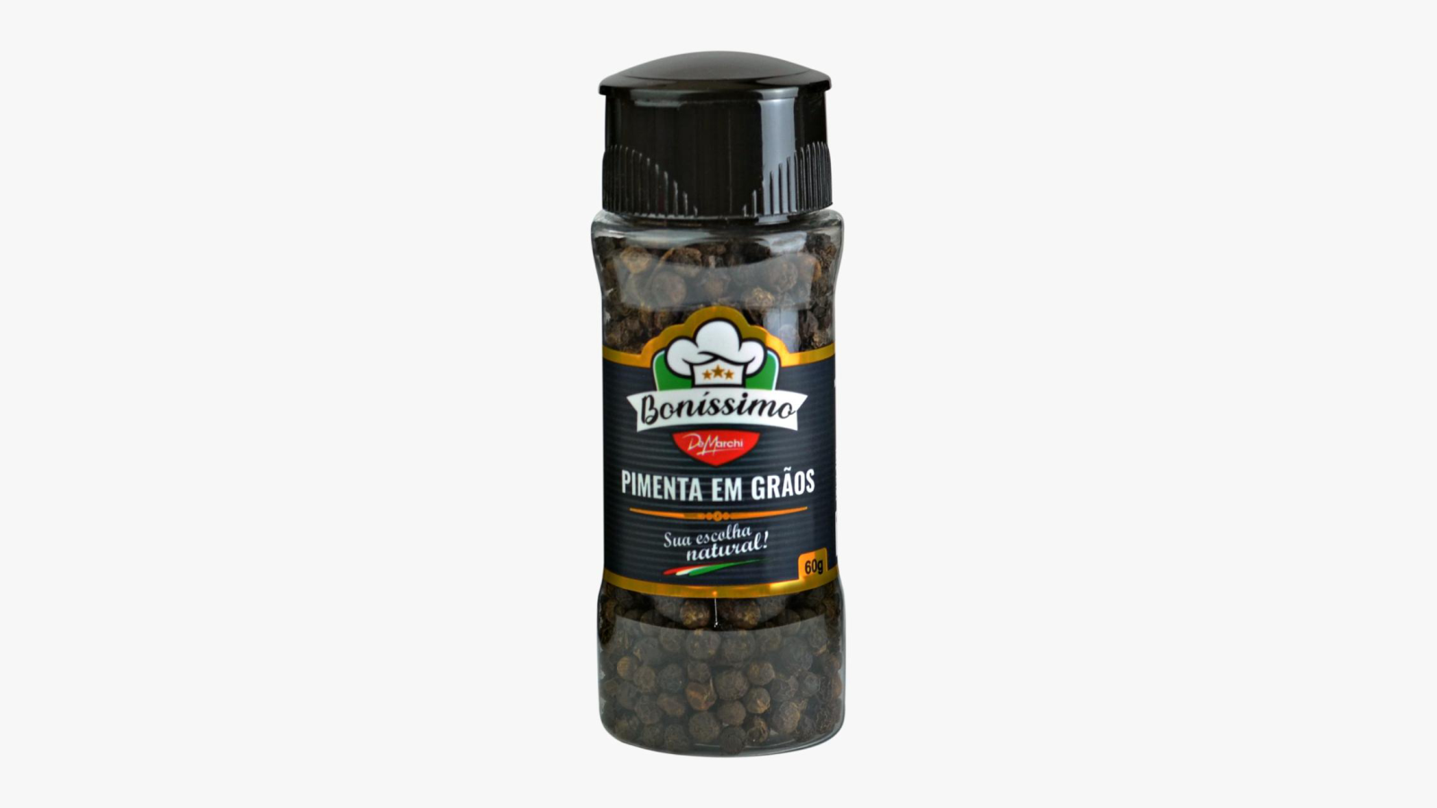 Pimenta do Reino Grão Bonissimo 60g CX 30 UN 1,8 kg