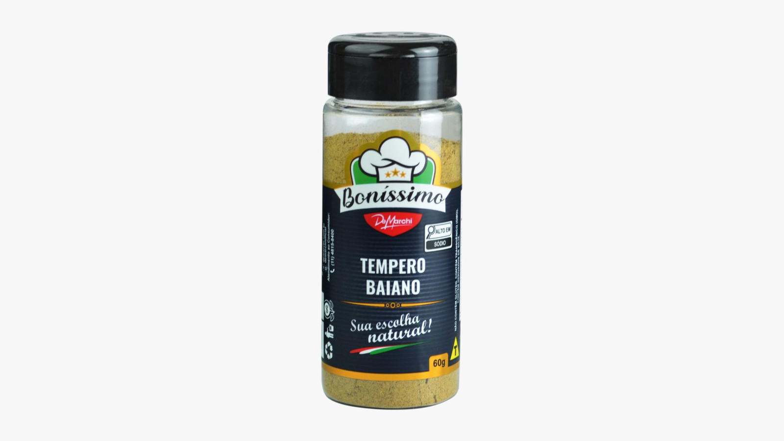 Tempero Baiano Boníssimo 60g CX 30 UN 1,8kg