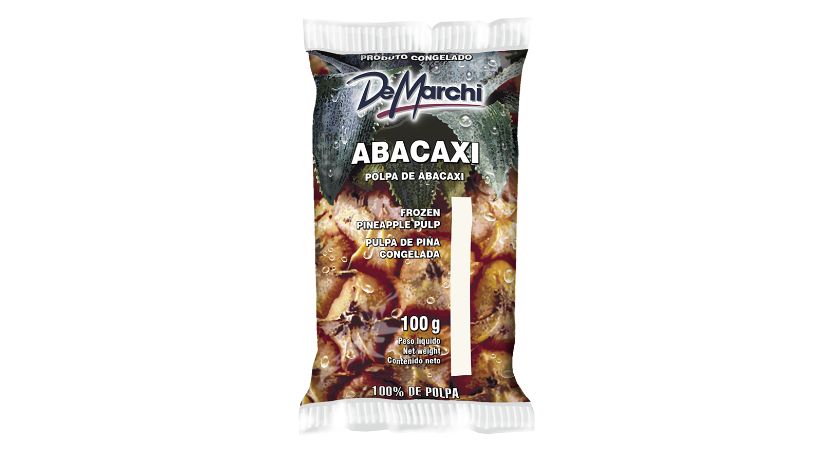 Polpa de Abacaxi Integral Congelada 100g