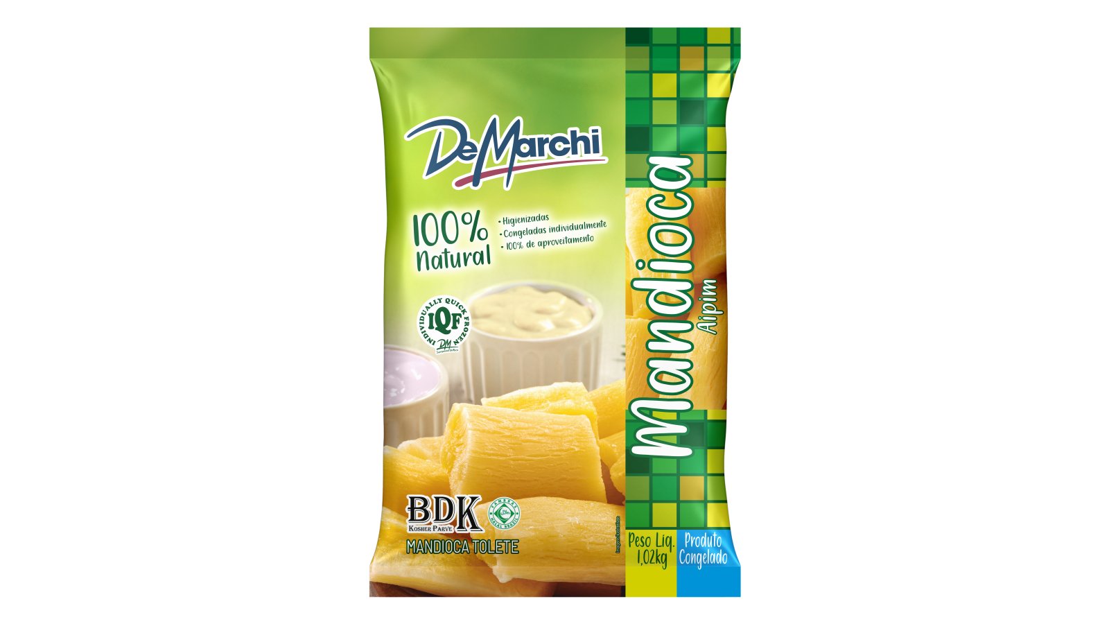 Mandioca Congelada Tolete IQF 1,020 kg