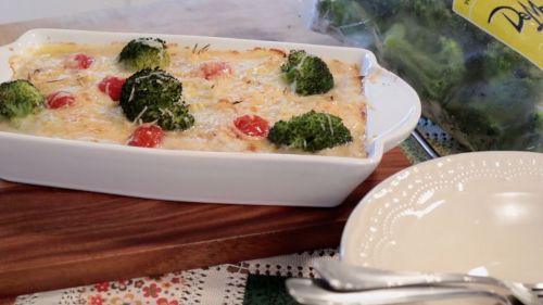 Filé de Frango com Brócolis ao forno
