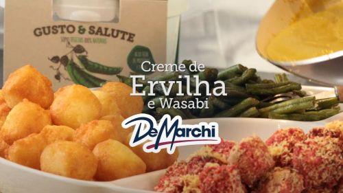 Creme de Ervilha e Wasabi